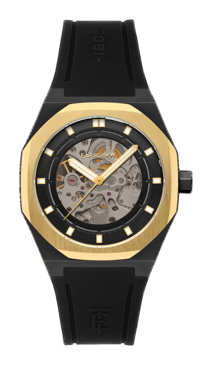 Discovery Drake Skeleton Automatic Black / Black Silicone | Black Dial