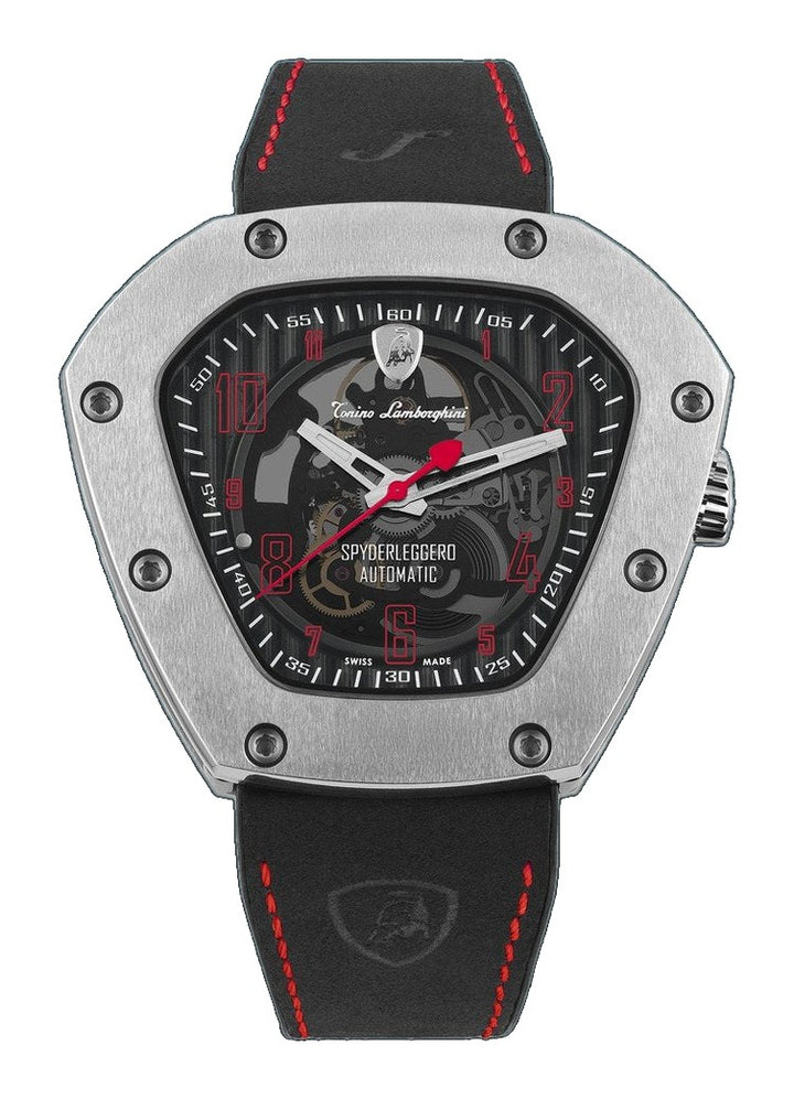 Spyderleggero Skeleton TITANIUM / RED (Extended Ship Time from Switzerland) Black Dial