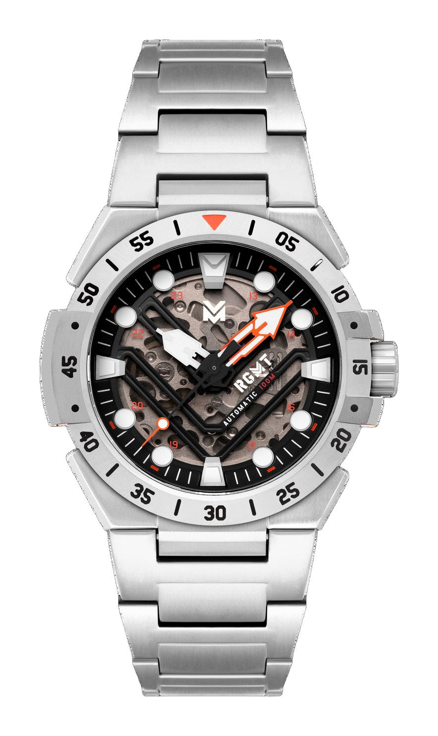Himars Skeleton Automatic Black / Stainless Steel Stainless Steel | Black Dial