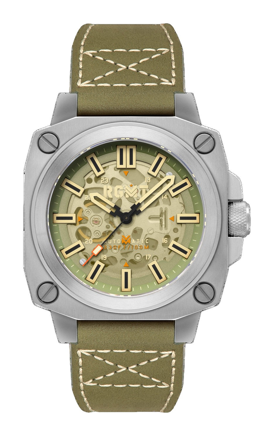 Altimeter Skeleton Automatic Green / Leather | Green Dial