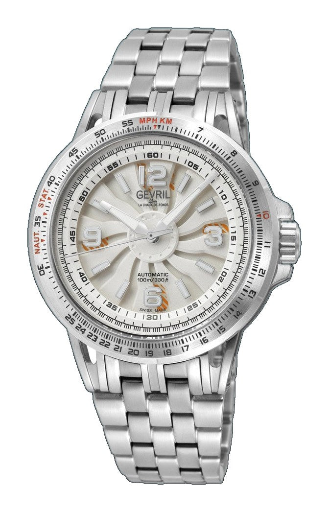 Wind Master Automatic Gevril Men's Automatic Wind Master Silver Dial Stainless Steel Bracelet | Silver Dial