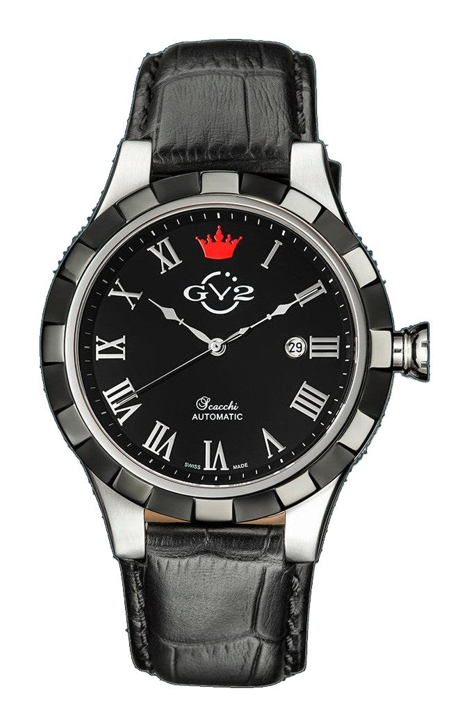Scacchi GV2 Scacchi Men's Black Dial Swiss Automatic Watch | Black Dial