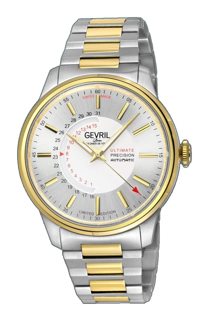 Guggenheim Sellita SW 220 Custom date wheel, SS Case, White dial, SS Bracelet | White Dial