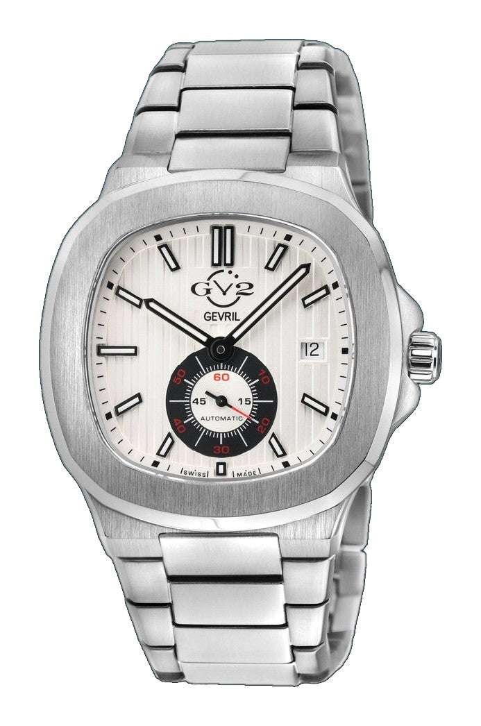 Potente Silver/White ,Silver band, Swiss Automatic Dress Watch | White Dial