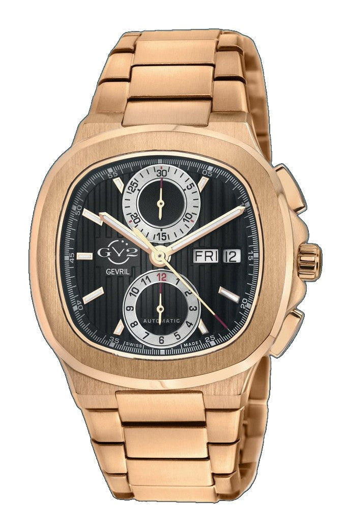 Potente - Chronograph Swiss Automatic Chronograph, IPRG Case, Black Dial, IPRG Bracelet | Black Dial