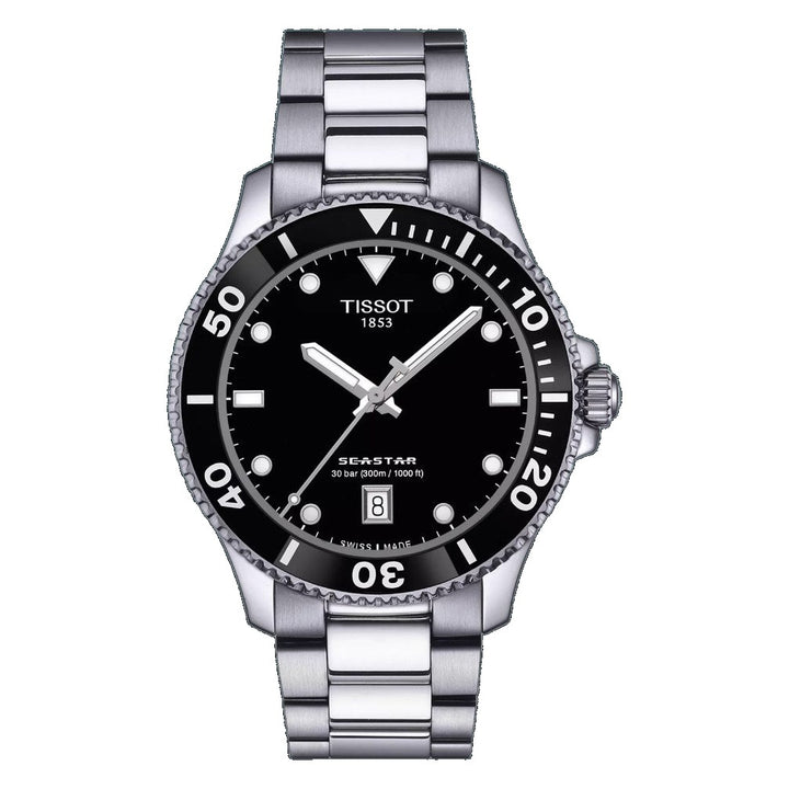 Tissot SEASTAR 1000 Black / Stainless Steel Black Dial