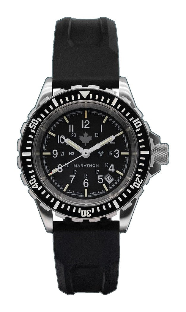 Dive SS/BKSS 3PC RUBBER (WW194006SS-0330) | Black Dial