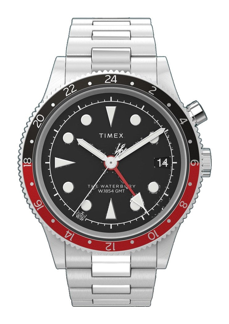 WATERBURY Stainless Steel / Stainless Steel | Black Dial