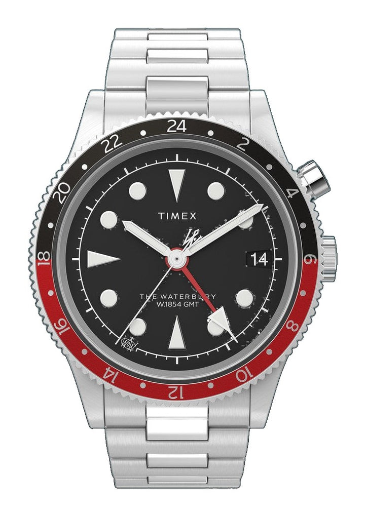 WATERBURY Stainless Steel / Stainless Steel | Black Dial