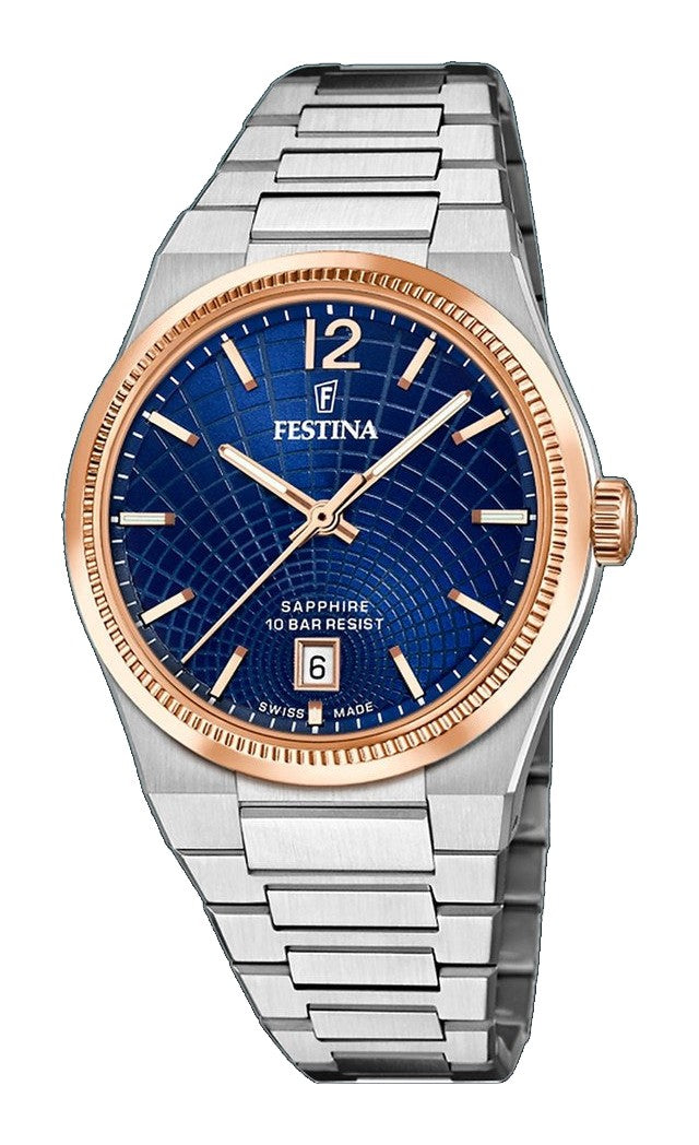 Rive Blue / Stainless Steel Blue Dial