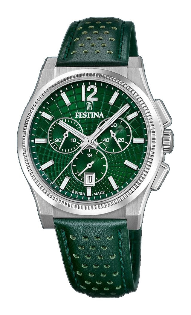 Rive Green / Leather Green Dial