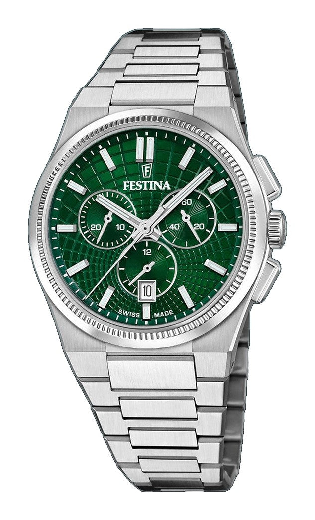 Rive Green / Stainless Steel Green Dial