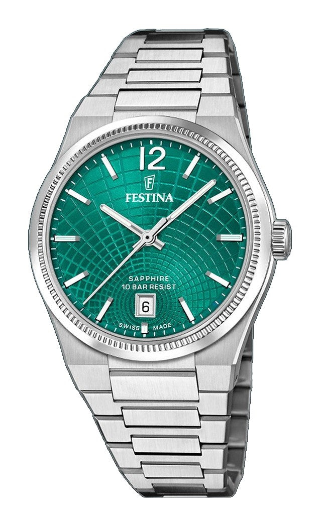Rive Green / Stainless steel Green Dial