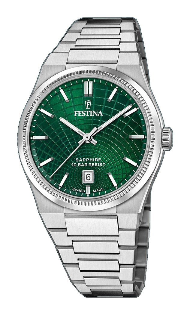 Rive Green / Stainless steel Green Dial