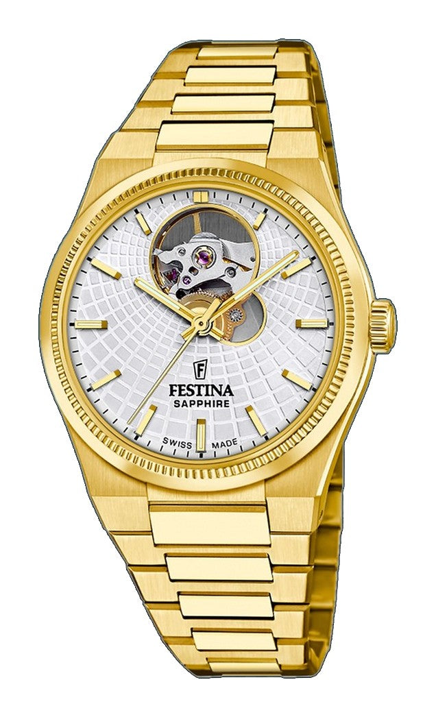 Rive Open Heart Silver / Stainless Steel Silver Dial