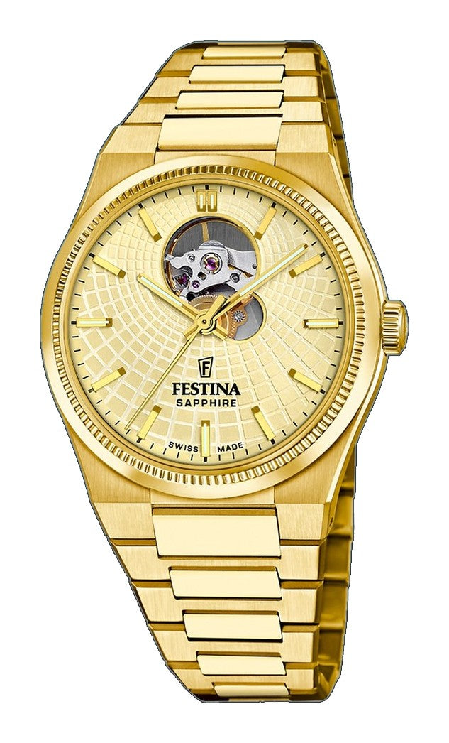 Rive Open Heart Beige / Stainless Steel Beige Dial