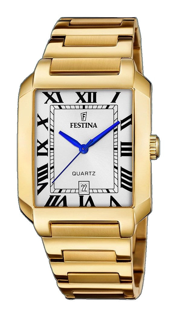 ON THE SQUARE White / Stainless steel White Dial