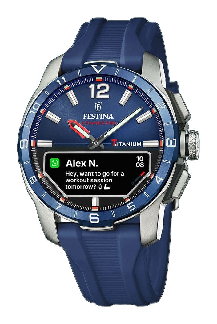 CONNECTED Blue / Plastic | Blue Dial