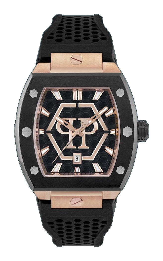 THE HEXAGON PHANTOM 44MM Black / Polyurethane Black Dial