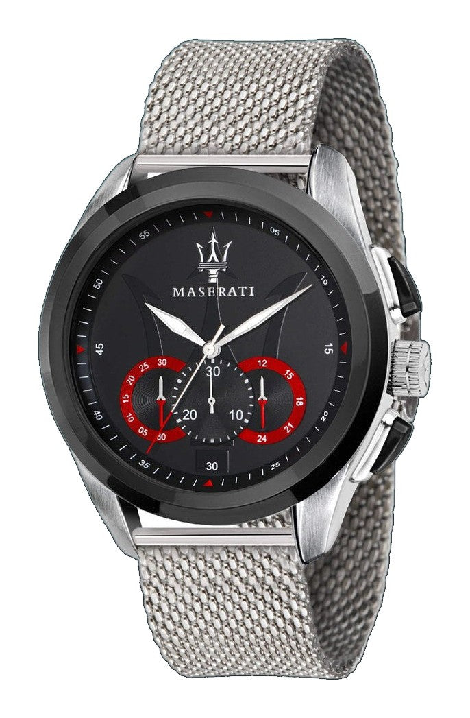 TRAGUARDO Black / Stainless Steel Black Dial