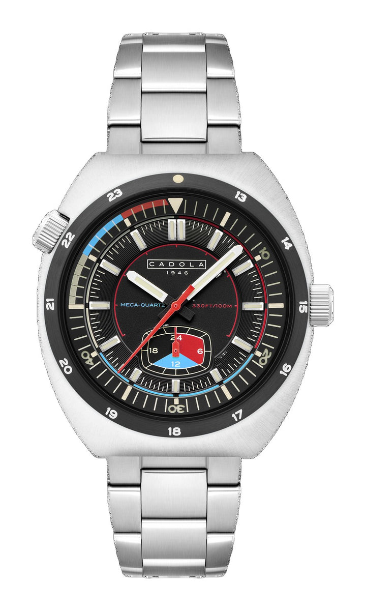 Giulia Meca-Quartz Black / Stainless Steel | Black Dial