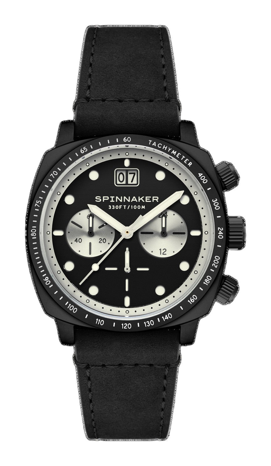 Hull Chronograph Black / Leather | Black Dial