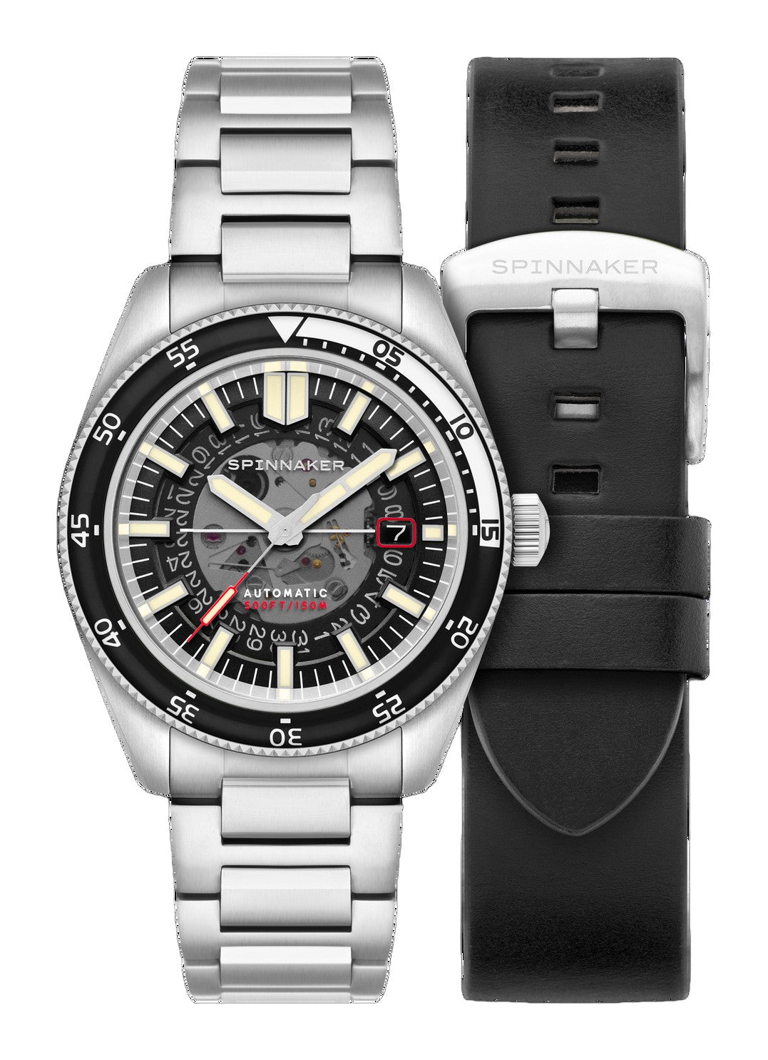 Fleuss Automatic Severn Edition Black / Stainless Steel | Black Dial