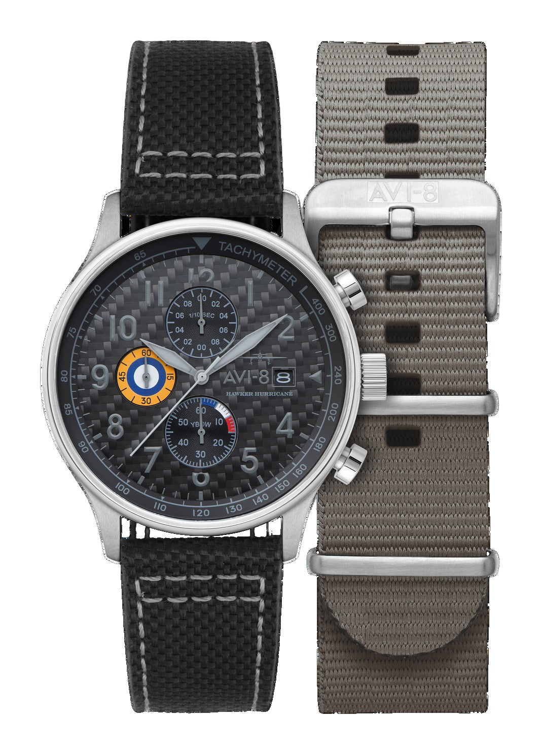 Classic Chronograph Black / Leather Black Dial