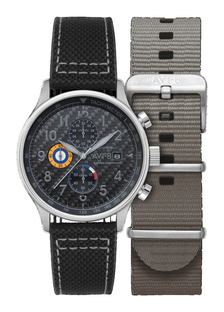 Classic Chronograph Black / Leather Black Dial