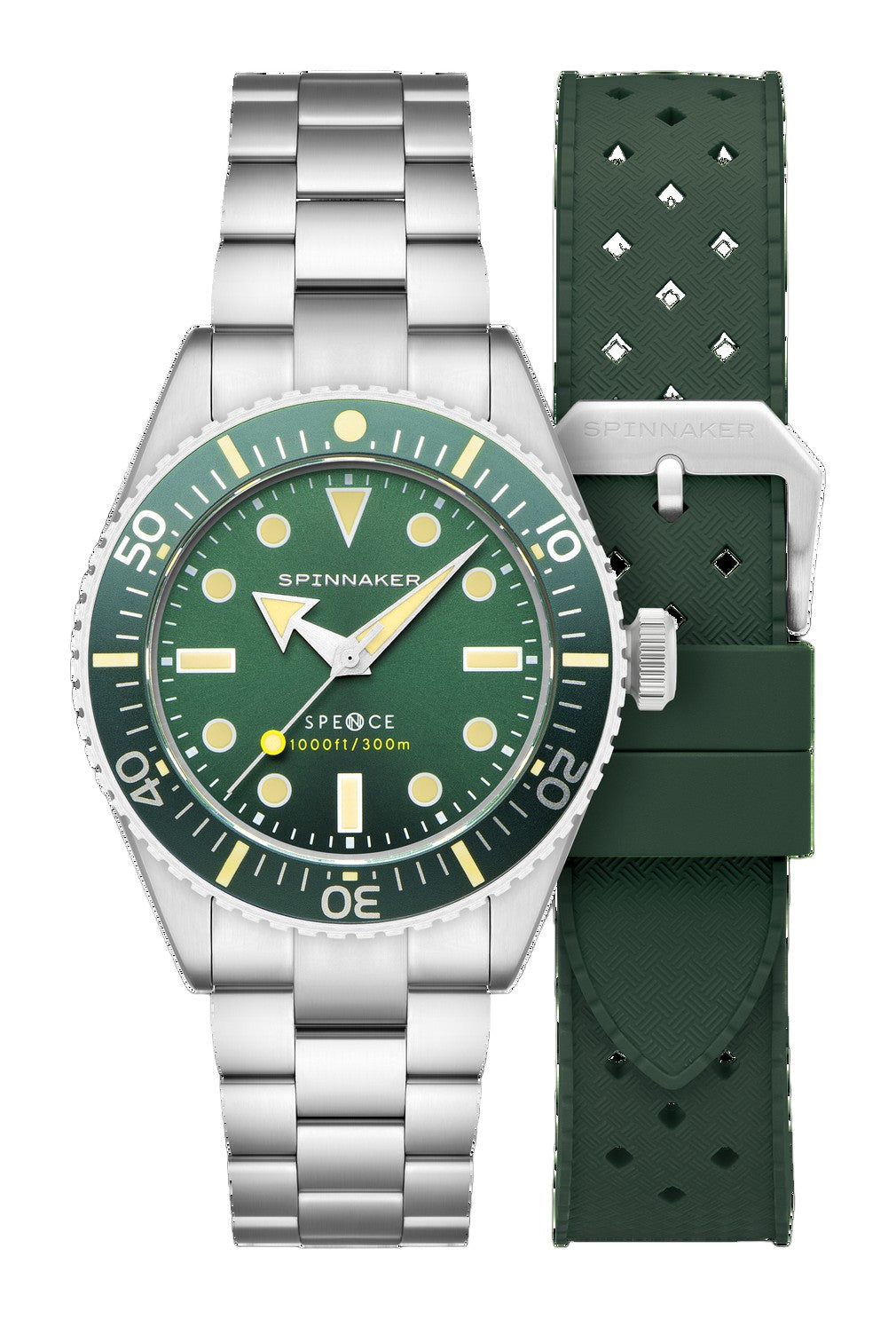 Spence 300 Automatic Green/Stainless Steel | Green Dial