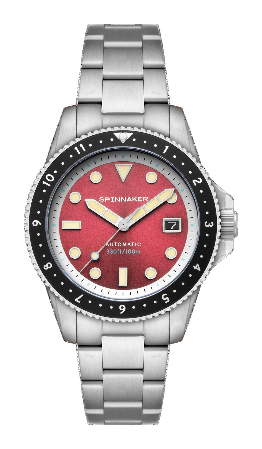Croft Pioneer Automatic Red/Stainless Steel | Red Dial