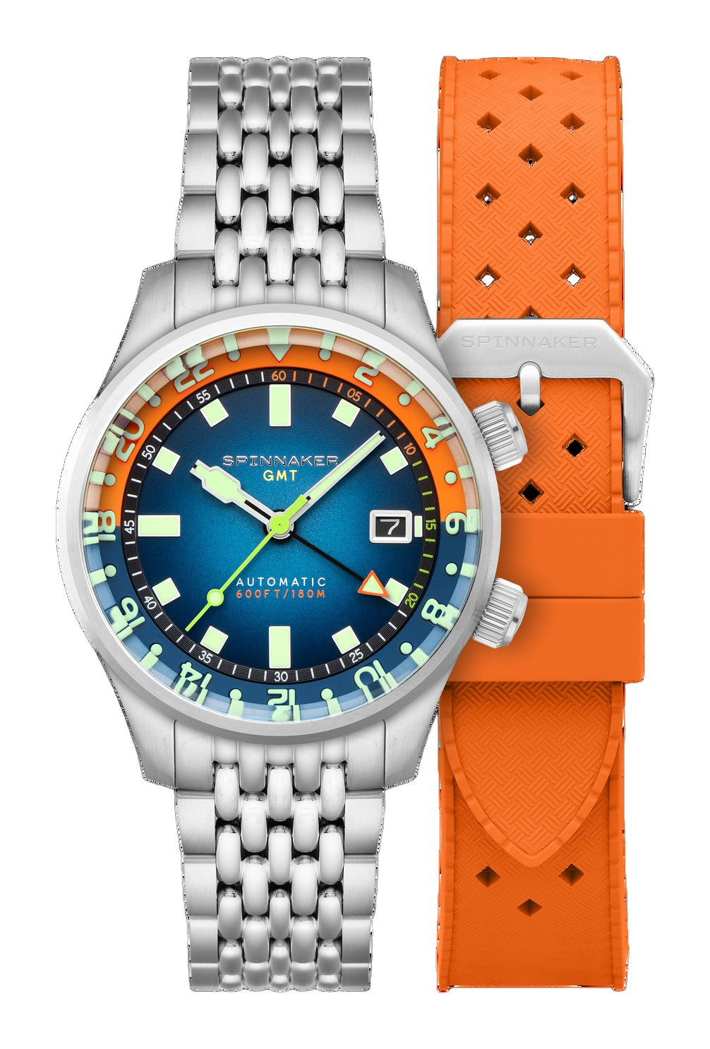 Bradner GMT Automatic Blue/Stainless Steel | Blue Dial