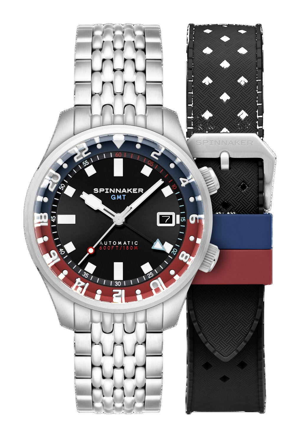 Bradner GMT Automatic Black / Stainless Steel Black Dial