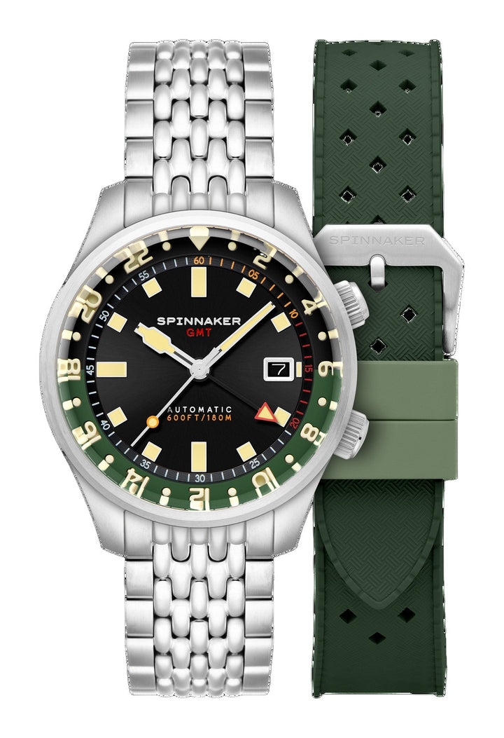 Bradner GMT Automatic Black / Stainless Steel Black Dial
