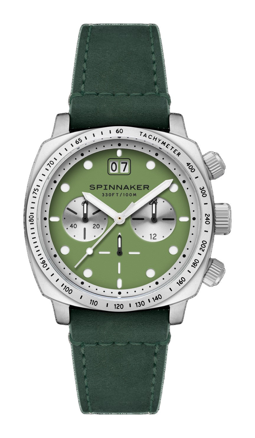Hull Chronograph Green / Leather Green Dial