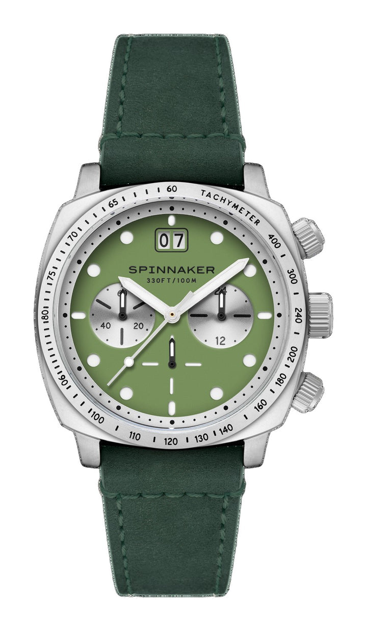Hull Chronograph Green / Leather Green Dial