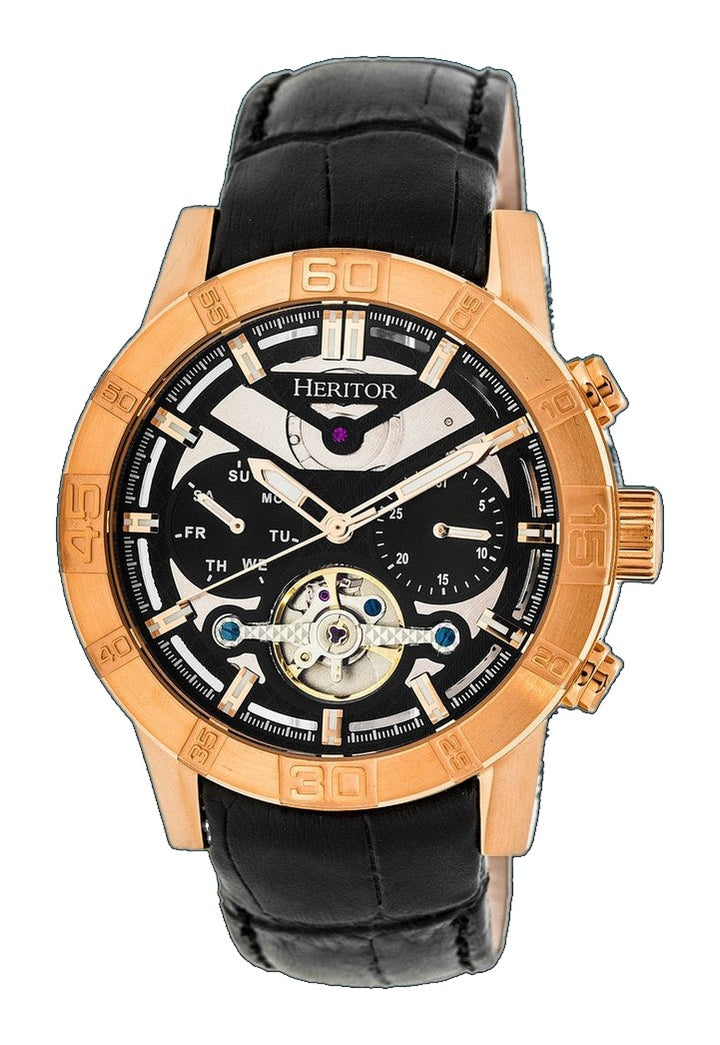 Hannibal Rose Gold/Black | Black Dial