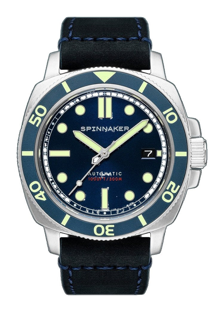 Hull Diver Blue / Leather | Blue Dial