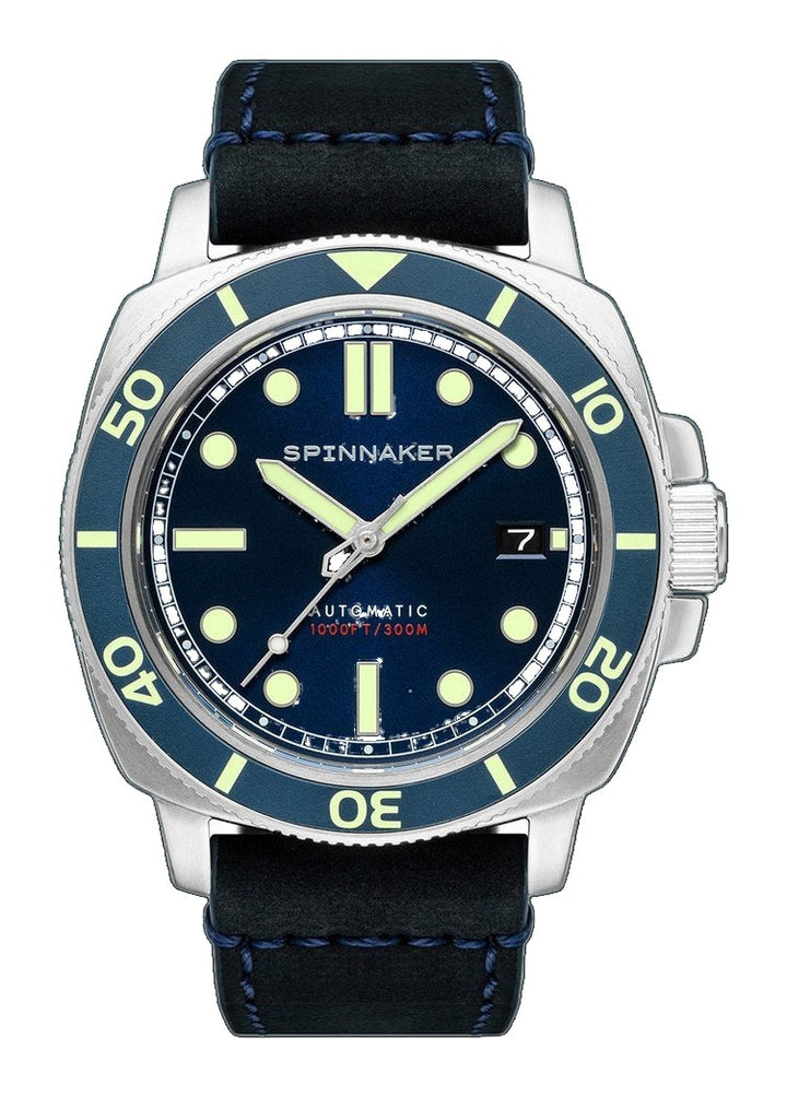 Hull Diver Blue / Leather | Blue Dial