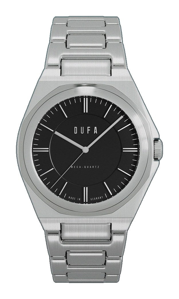 Wachsmann (Ladies) Black & Silver / Stainless Steel | Black Dial