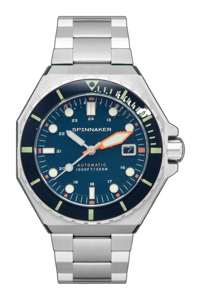 Dumas Blue / Orange / Stainless Steel | Blue Dial