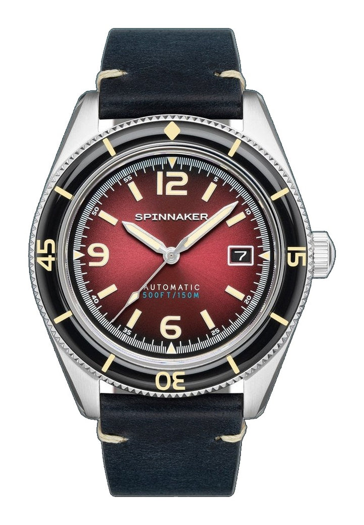 Fleuss Red / Leather | Red Dial