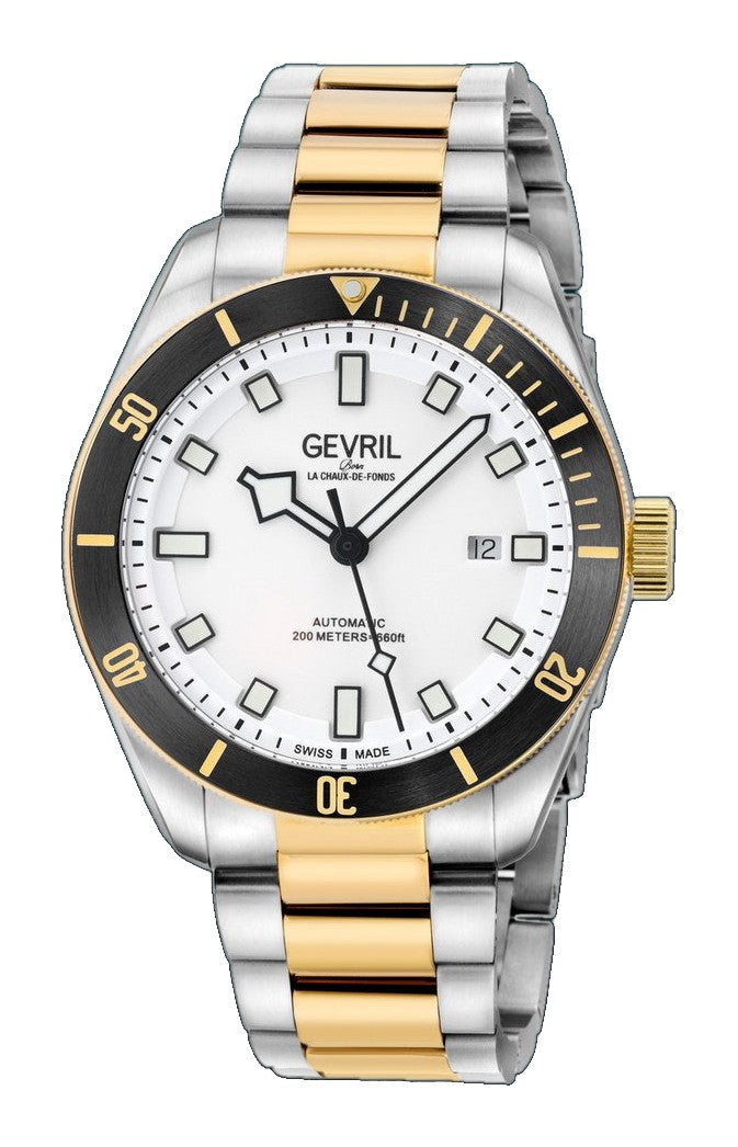 Yorkville-Diver Gevril Swiss Made Sellita SW200 “Luminous Dial” Diver Watch