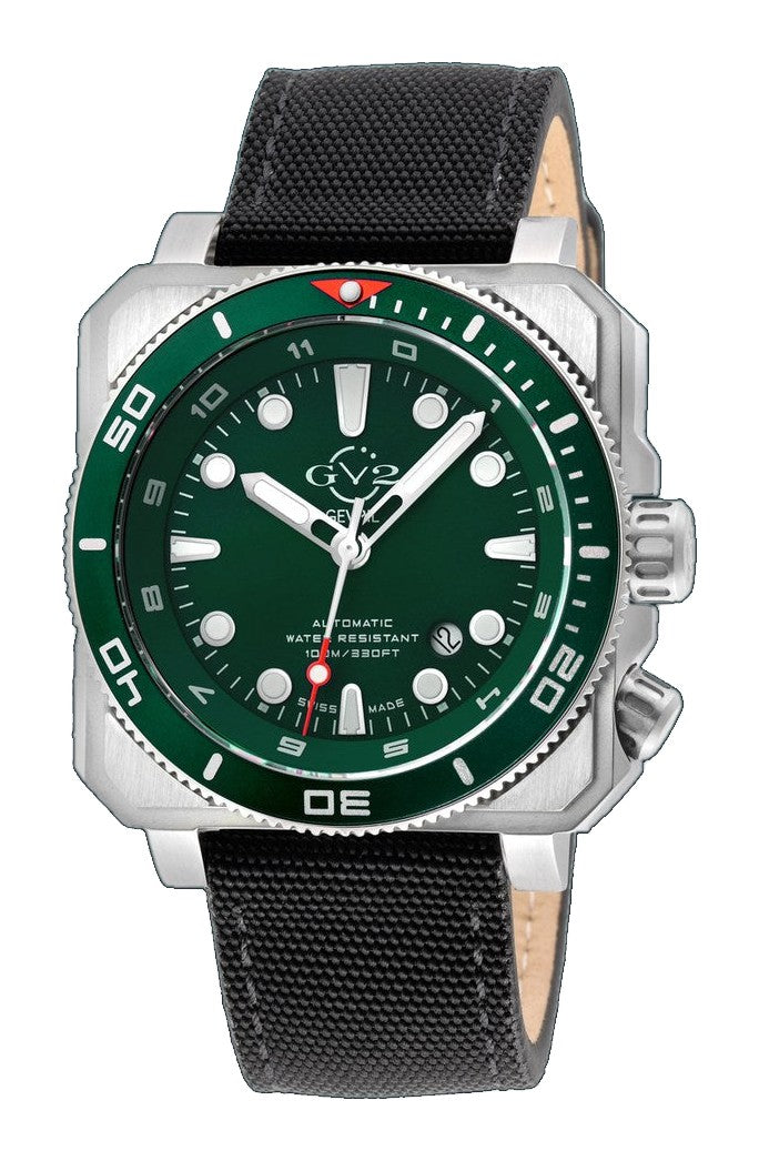XO Submarine Sellita SW200 rotating bezel Green dial  Divers watch
