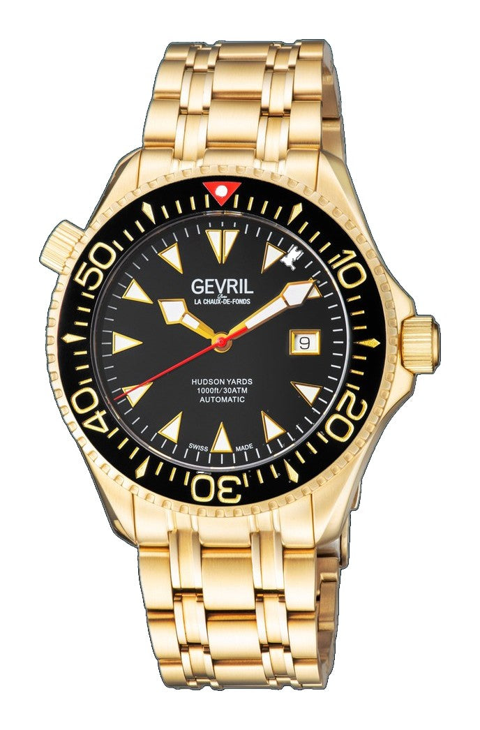 Hudson Yards Sellita SW200 Automatic Swiss Made Watch ceramic bezel helium valve dive suit extension