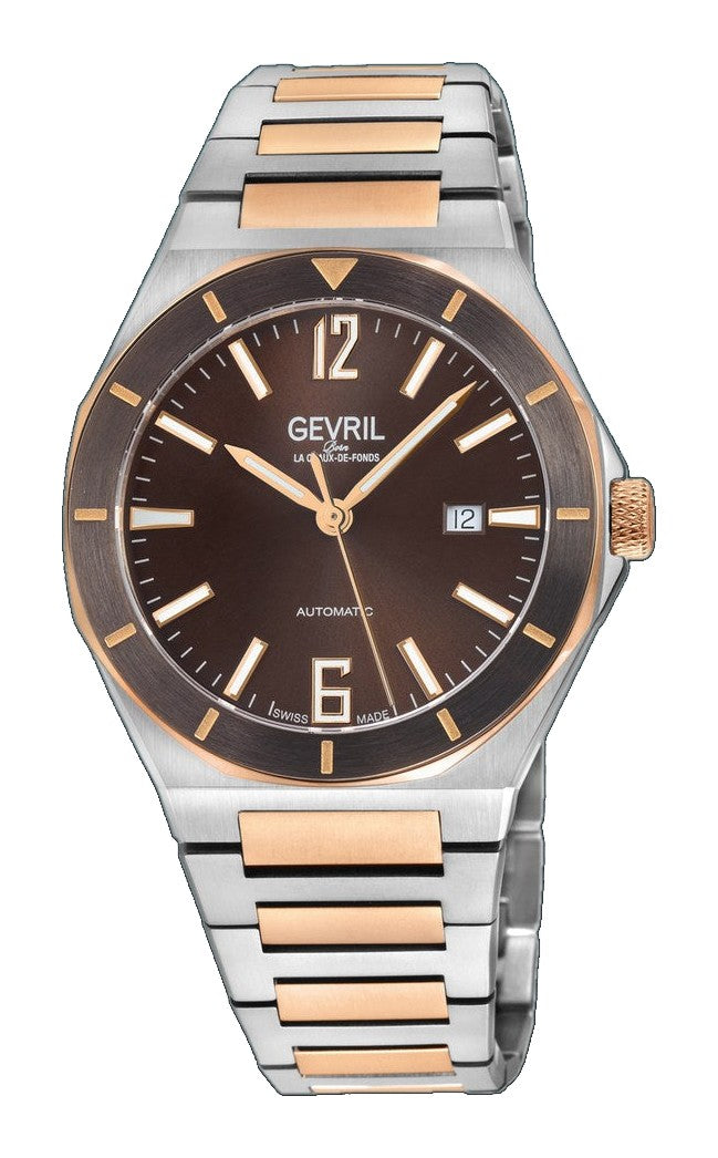 High Line Swiss Made SW200 Brown Two-tone | Brown Dial