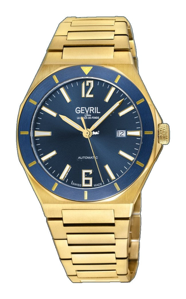 High Line Swiss Made SW200 Blue IP Gold | Blue Dial