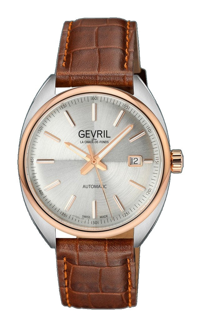 Five Points Swiss Made SW200 Silver Brown | Silver Dial