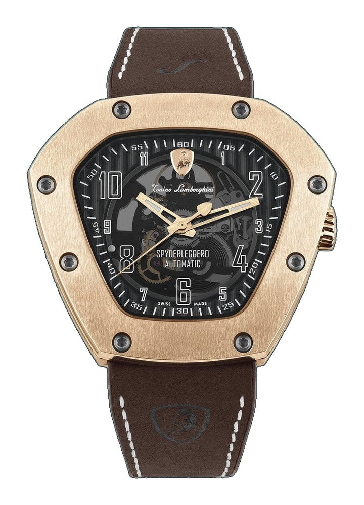 Spyderleggero Skeleton ROSE GOLD (Extended Ship Time from Switzerland) Black Dial