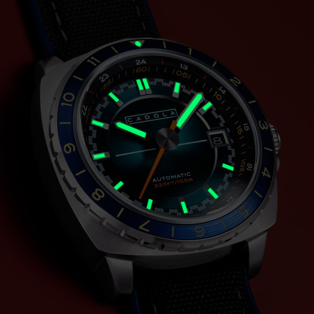 Overdrive Automatic Blue / Black Canvas Blue Dial